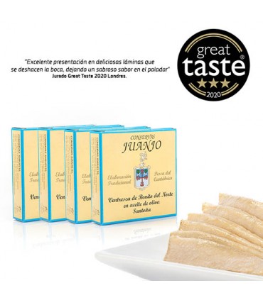 Ventresca de Bonito del Norte en Aceite de Oliva Lata 280 gramos