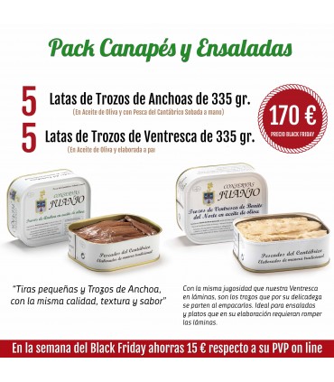 Pack Canapés y Ensaladas - Exclusivo Black Friday