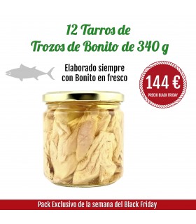 BF 12 Trozos de Bonito del Norte en Aceite de Oliva Tarro 340 gramos